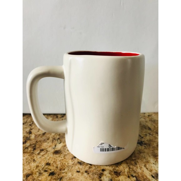 Rae Dunn Santa’s Cookie Tester Mug New Red Interior - Picture 3 of 7
